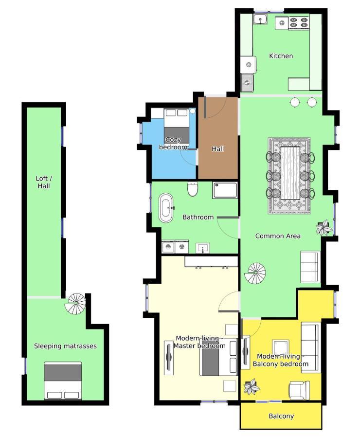 Aday - 3 Bedroom - Modern Living Apartment - Aalborg Center Dış mekan fotoğraf